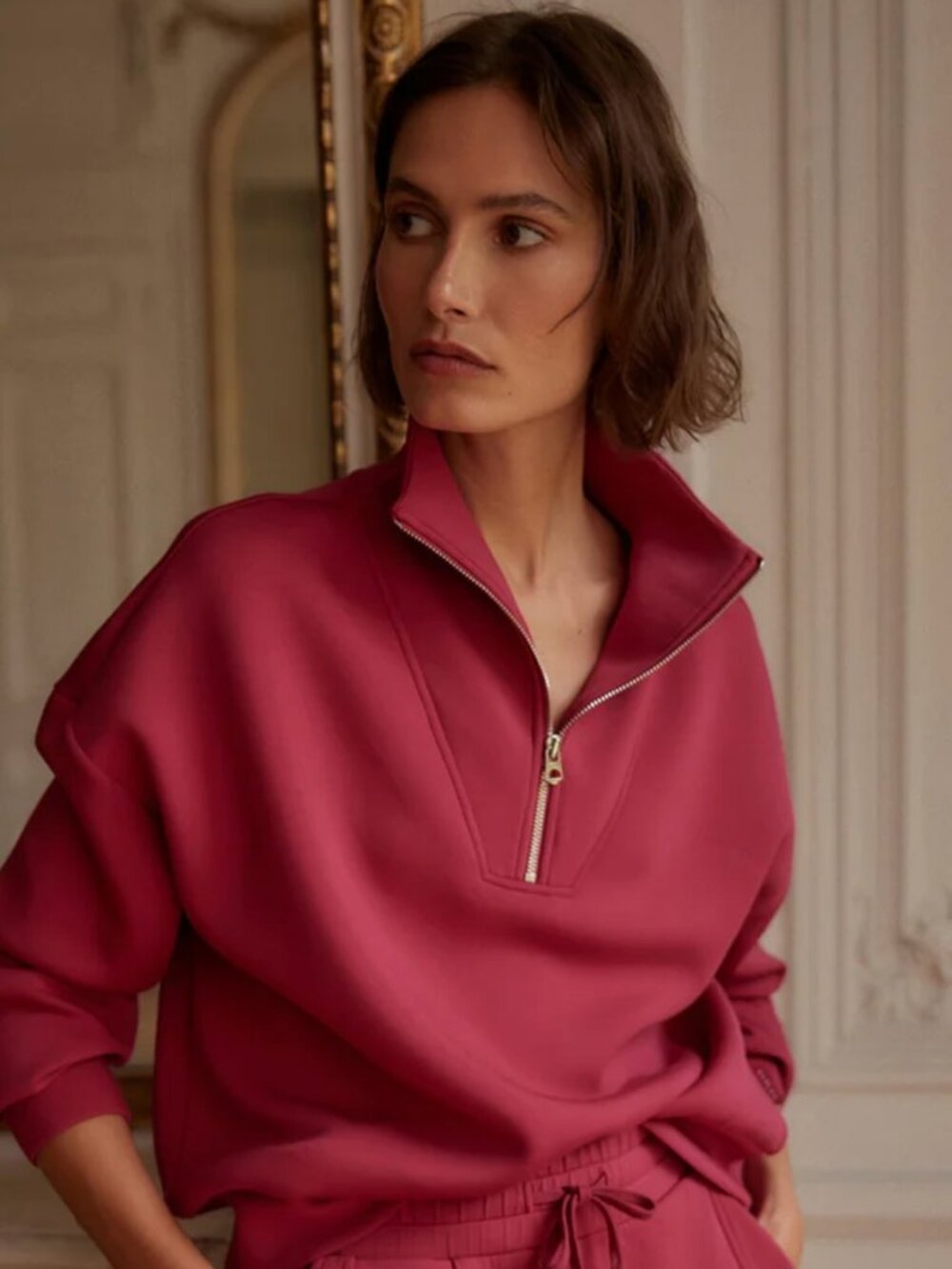 VARLEY Hawley Half-Zip Pullover – XXS – Rich Raspberry BRAND NEW WITH TAGS